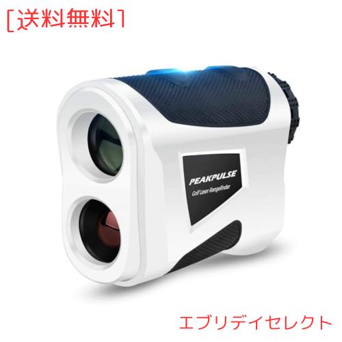 PEAKPULSE ゴルフ用 レーザー距離計 距離測定器 磁石搭載 ゴルフスコープ ゴルフレーザー 光学6倍望遠 照準合わせ IPX5防水 連続測定 ス