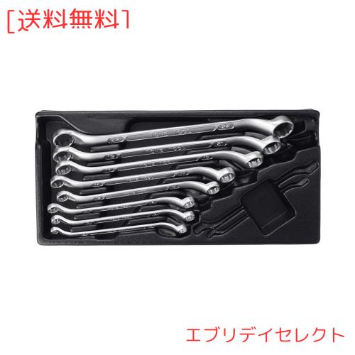 トネ(TONE) ロングメカニックめがねレンチセット(45°×10°) M4480C 内容8点