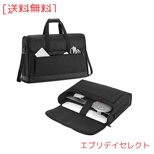 Trunab LCD用キャリングバッグ 24インチ用 LCD用（液晶ディスプレイ）トートバッグ ポケット付き ハンドル付きバッグ ブラック
