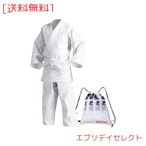 [Muenan] 上製純綿 柔道着 上下セット 帯 セット 授業用 柔道 着 子ども 柔道着 中学生 授業 柔道着 子供 柔道衣 高校生 柔道着袋 (ホワの通販は 5,799円