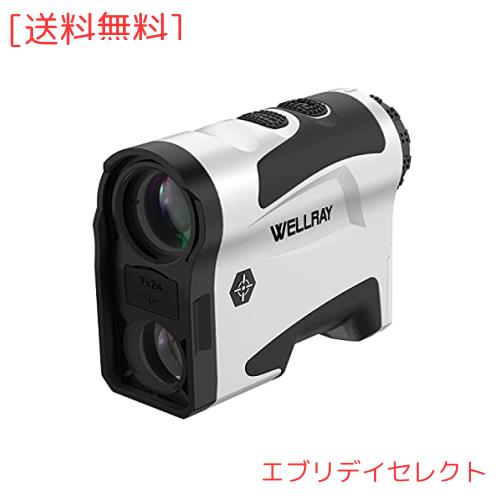 WELLRAY ゴルフ距離計 光学7倍望遠 スロープ補正 旗竿ロック