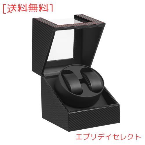 ワインディングマシーン（2本巻き） ウォッチワインダー 自動巻き時計ワインディングマシーン 日本製 マブチモーター 設計 新型の腕時計の通販は 6,240円
