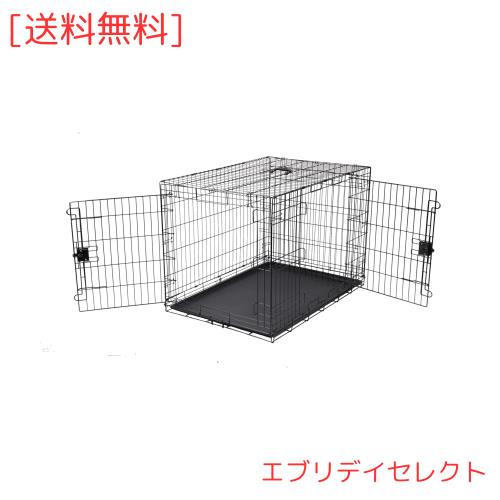アマゾンベーシック 大型犬用 2ドア ペットケージ 折りたたみ可 底トレー付 Amazon.co.jp: Amazonベーシック 犬 ペットケージ 大型犬
