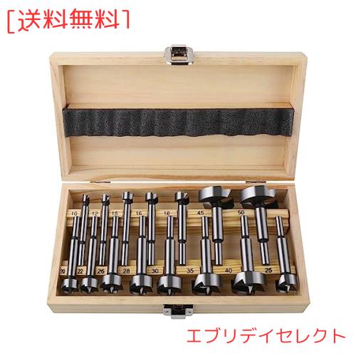 Vearter 10-50mm 15本組 の炭素鋼の穴あけ工具の木工業の自己集中の穴の鋸のキットの木のナイフ用具…