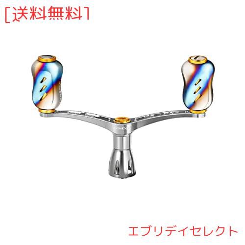 ゴメクサス CY98 リールハンドル ダイワ (Daiwa) スピニングリール対応 リール ダブルハンドル イグジスト 月下美人 交換 98mm チタンハの通販は