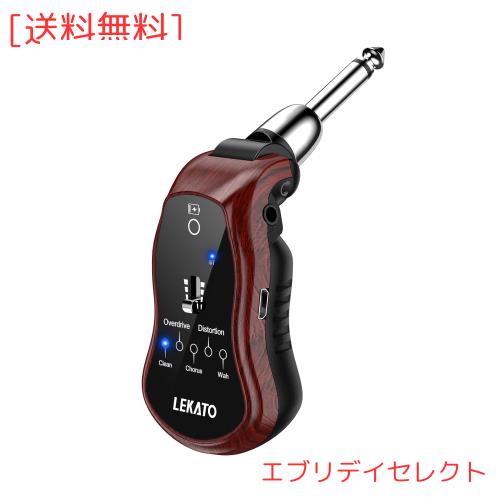 ギターヘッドフォンアンプ LEKATO ミニギターアンプ 充電式 ポケットギターアンプ Bluetooth 受信機付き クリーンコーラスオーバードライ 5,082円