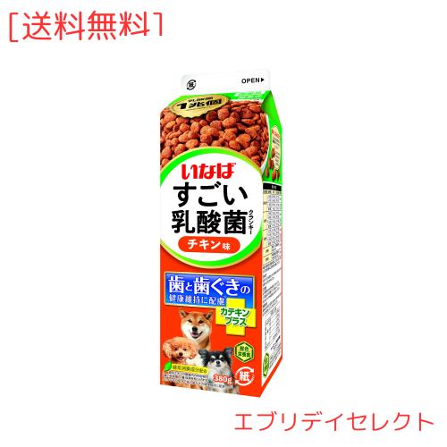 いなば すごい乳酸菌クランキー 牛乳パック チキン味 380g 12個セット