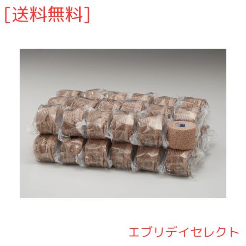 3M(TM) コーバン(TM) 自着性弾力包帯(スキントーン) 1582 テープ巾×全長50mm×4.5m(伸長) 36の通販は 13,592円