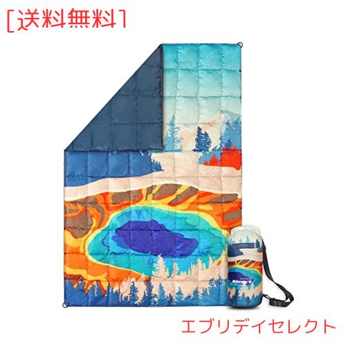 4Monster ダウン ブランケット マルチブランケット 防寒 アウトドア キャンプ 旅行 軽量 防水 防風 コンパクト ひざ掛け 肩掛け 掛け布団