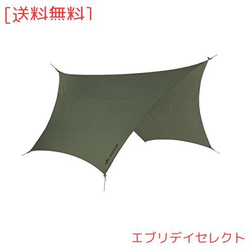 Unigear ヘキサタープ tcタープ ポリコットン 5m延長ベルト付き 3.2ｍｘ2.9ｍ テントとの取り組み可能 焚き火 タープ 遮光 遮熱 難燃 軽