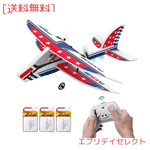 DEERC ラジコン 飛行機 グライダー 固定翼 ジェット RCキット 100g未満