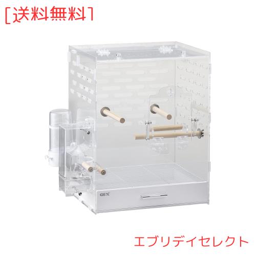 ジェックス コトリウム350-II 43.5×29×44.5cm とまり木・エサ入れ・水入れ付