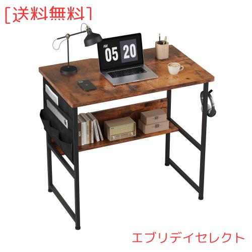 YeTom 机 pcデスク 勉強机 desk ?子 幅80cm computer desk 作業机 収納袋付きパソコンデスク 小さい b?n h？c ワークデスク study table