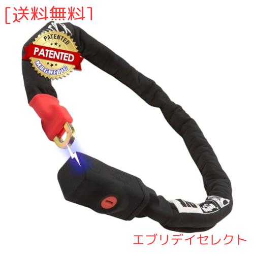 Seatylock バイキング 鍵付き自転車ロックチェーン - 特許取得済み自転車ロック盗難防止 ソールドセキュア シルバー - ウルトラライト自