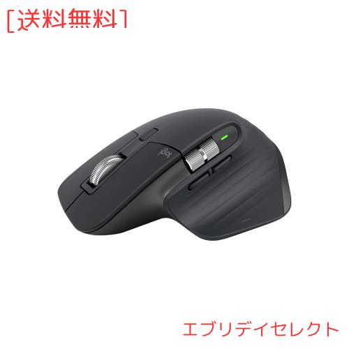 ロジクール MX MASTER3s アドバンスド ワイヤレス マウス 静音 MX2300GR Logi Bolt Bluetooth Unifying非対応 8000dpi 高速スクロールホ