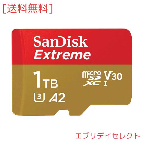 【 サンディスク 正規品 】 SanDisk microSD 1TB UHS-I U3 V30 書込最大130MB/s Full HD ＆ 4KExtreme SDSQXAV-1T00-GH3MA 新パッケージ