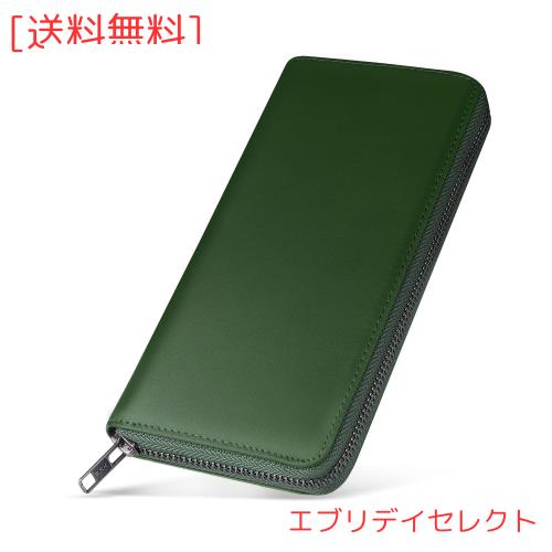 ecoofee 財布 メンズ 長財布 栃木レザー 一流の革職人が作る 本革 大容量 スキミング防止 YKK製 ラウンドファスナー 男性 ウォレット 小の通販は 8,025円