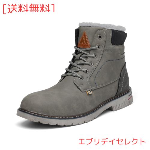 [Mishansha] ハイカット 裏起毛 防寒 防水 防滑 スノーブーツ 男女兼用 釣り 登山 キャンプ 冬 靴 スノーシューズ 30.0 cm,グレーの通販は 5,636円