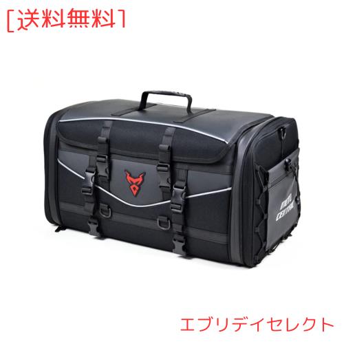 MIGHTYDUTY バイク シートバッグ 大容量 65-85L 拡張機能 防水 バイク用 ツーリングバッグ 反射テープ付き 多機能 ショルダーストラップの通販は 8,987円