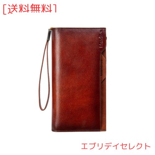 [Mandiva]財布 メンズ 長財布 本革 ハンドバッグ セパレート型 小銭入れ 大容量 トップレザー
