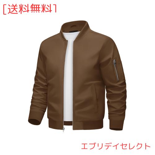 [KEFITEVD] ジャンパー メンズ 薄手 ライトジャケット カジュアル ゴルフウェア 春秋 アウター 防風防寒 ワーク ジャンパー 大きいサイズ