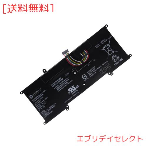 【増量】SONY VJ8BPS52 【7.6v ・4610mAh】ブラック対応用 GlobalSmart 高性能 ノートパソコン 互換 バッテリーの通販は 10,855円
