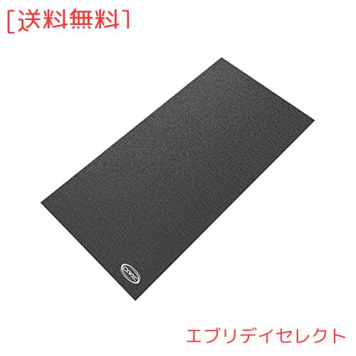 CXWXC 自転車 トレーナーマット 防音 防振 衝撃吸収 トレーニングマット サイクルトレーナー、エアロバイクなど用 1500×800mm ブラック