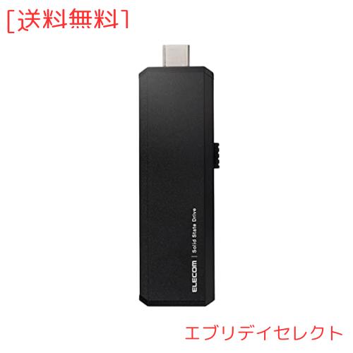 エレコム 外付けSSD 1TB USB3.2(Gen1)対応 PS5/PS4(メーカー動作確認済) スライド式 Type-C＆Type-A両対応 ブラック ESD-EWA1000GBK