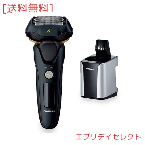 パナソニック メンズシェーバー ラムダッシュ リニア 洗浄機付き 5枚刃 黒 ES-NLV98-K