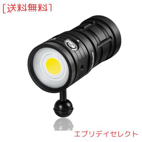 水中 ライト、LetonPower TS S プロ 10000Lumens 水中 100 m ダイビング ライト、スキューバ ライト、Type-C 充電水中カメラ ライトの通販は