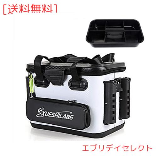 タックルボックス タックルバック バッカン 釣り ロッドホルダー付き 竿受け 収納コンテナ 付き プライヤーホルダー付き EVA素材 釣りボ