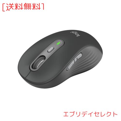 Logicool Signature M750LGR ワイヤレスマウス ラージ グラファイト Bluetooth Logi Bolt Unifying非対応 windows mac iPad Android Chro