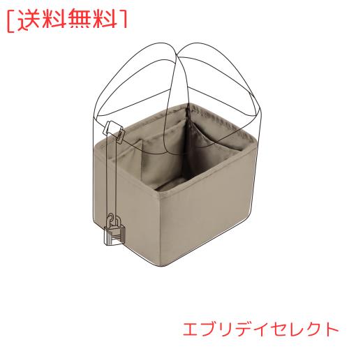 DGAZ バッグインナーバッグ インナーバッグ 高級シルク サテン 柔らかい トートバッグ用ヒ？コタンpicotin18/22Bags（トゥルティエールグ