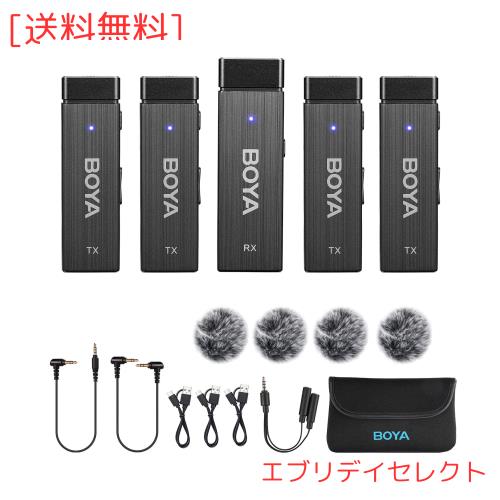 【専用】3枚 BOYA BY-W4 ミニポータブル 無指向性集音ワイヤレスマイク