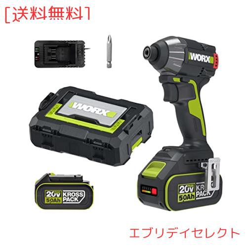 WORX（ワークス）インパクトドライバー 18V（20V Max）トルク230Nm 4モード搭載 打撃モード4段階切り替え ヘッド長116mm ブラシレスモーの通販は