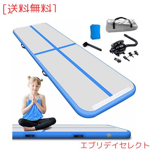 (200*100*10cm, ブルー)エアートラック 体操 エアマット タンブリングマット (1/3/4/5/6M長さ１ｍ幅10/20cm厚) 体操転倒マット インフレの通販はその他のスポーツ