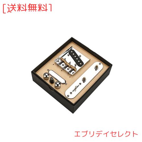 Ogdni サドルブリッジプレートロードアルニコVピックアップ、3ウェイスイッチコントロールプレート、テレキャスターエレキギター交換用ギ