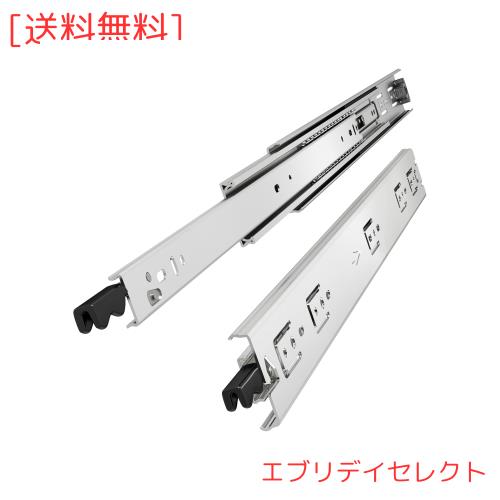 VADANIA 900mm 重量用スライドレール ロック付き #VD1551 Heavy Duty引き出しスライド ３段引 フルエクステンション ボールベアリング 左