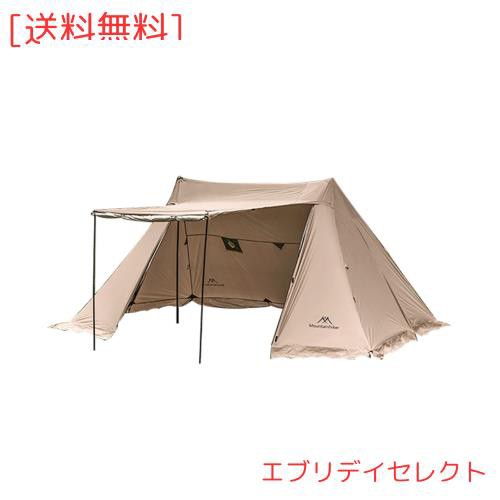 M Mountainhiker オックスフォード生地 軍幕,シルバーコーティング スカート付 UVカット 撥水 通気 煙突口焚き火可 両側開閉可能 スーパの通販は