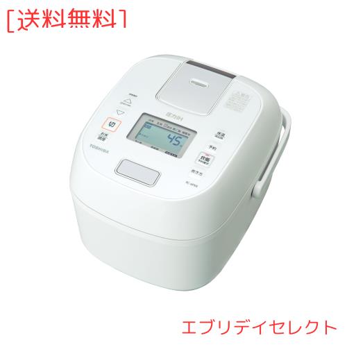 東芝(TOSHIBA) 炊飯器 3.5合 圧力IHジャー炊飯器 一人暮らし用 新鮮保温24時間 RC-6PXR(W) ホワイト 炊き分け 3通り 大火力 700W