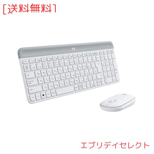 Logicool(ロジクール) 静音 ワイヤレスマウス キーボード セット MK470OW オフホワイト 薄型 USB接続 小型 ワイヤレス マウス ワイヤレス