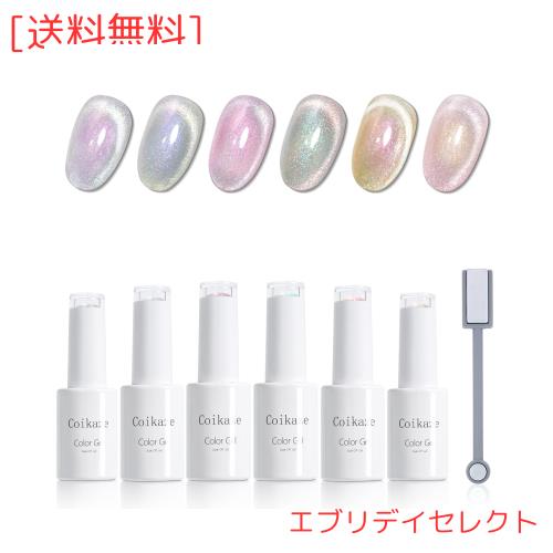 マグネットネイルジェル Coikaze ジェルネイル マグネットジェル 6色