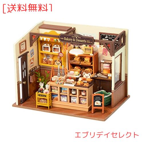 Rolife ミニチュアハウスキットドールハウス ベッカのベーキングハウス パン屋さん DIY 立体パズル LED 手作りキット 組み立て 木製パズ 6,598円