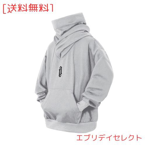[Eocicvvi] パーカー メンズ タートルネック フード付き 裏起毛 大きいサイズ 長袖 プルオーバー スウェットカジュアル ストリート系 秋 の通販は 4,910円