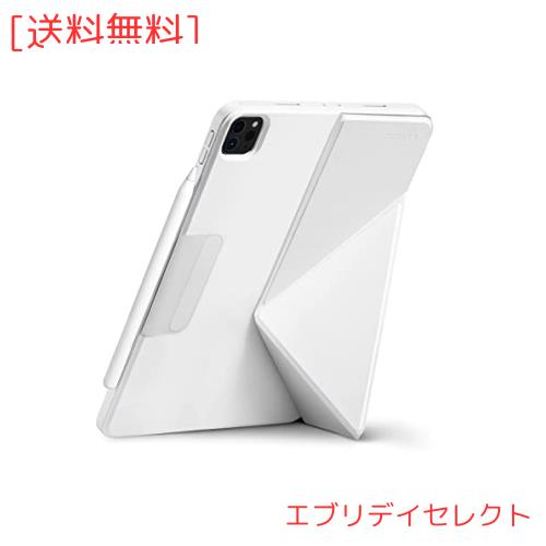 PITAKA iPad Pro 12.9 ケース タブレットスタンド 磁気吸着 超スリム 軽量 極薄 衝撃保護 折りたたみ 角度調整可能 三角形の構造 縦横と