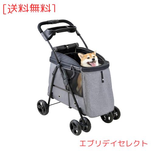 最新自立バージョン】PETTENA ペットカート 分離型 犬用 バギー 猫 耐
