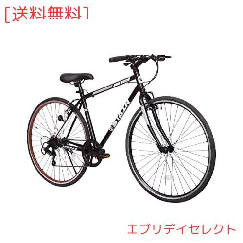 クロスバイク 自転車 700x25c シマノ製6段変速 超軽量高炭素鋼フレーム カラーリム 初心者 フラットハンドル 前後Vブレーキ 通勤 通学