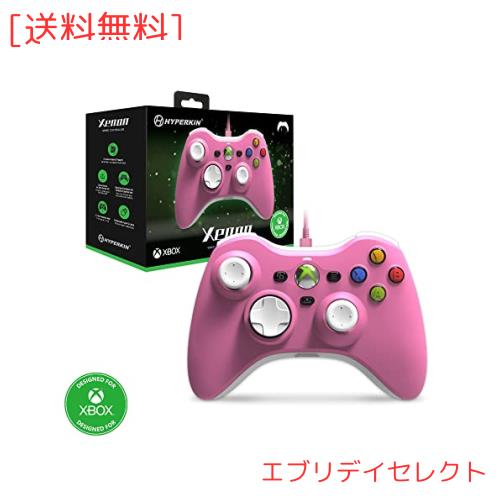 Xenon 有線コントローラー ピンク Xbox Series X|S/Xbox One / PC(Windows10・11)用(公式ライセンス商品)