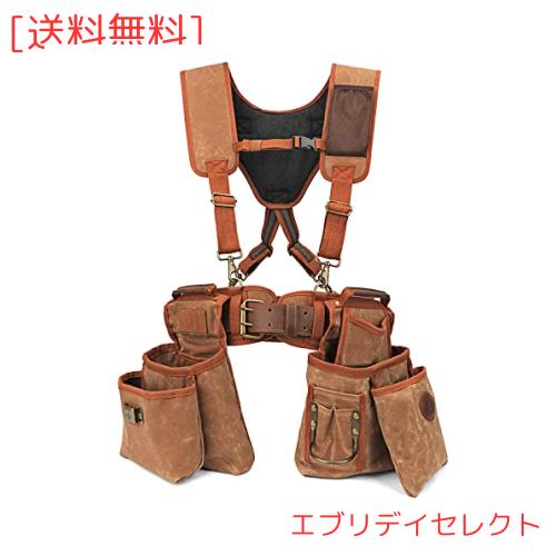 TOURBON 腰袋 3段 作業用 ウエストバッグ 電工 工具入れ 多数ポケット 17,945円