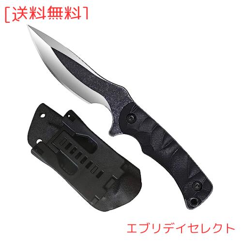 DCE 高級シースナイフ 【Buster Man・破壊者】 キャンプ アウトドアナイフ アーチ型フルタング構造 石洗い仕上げ カイデックスケース鞘の通販は